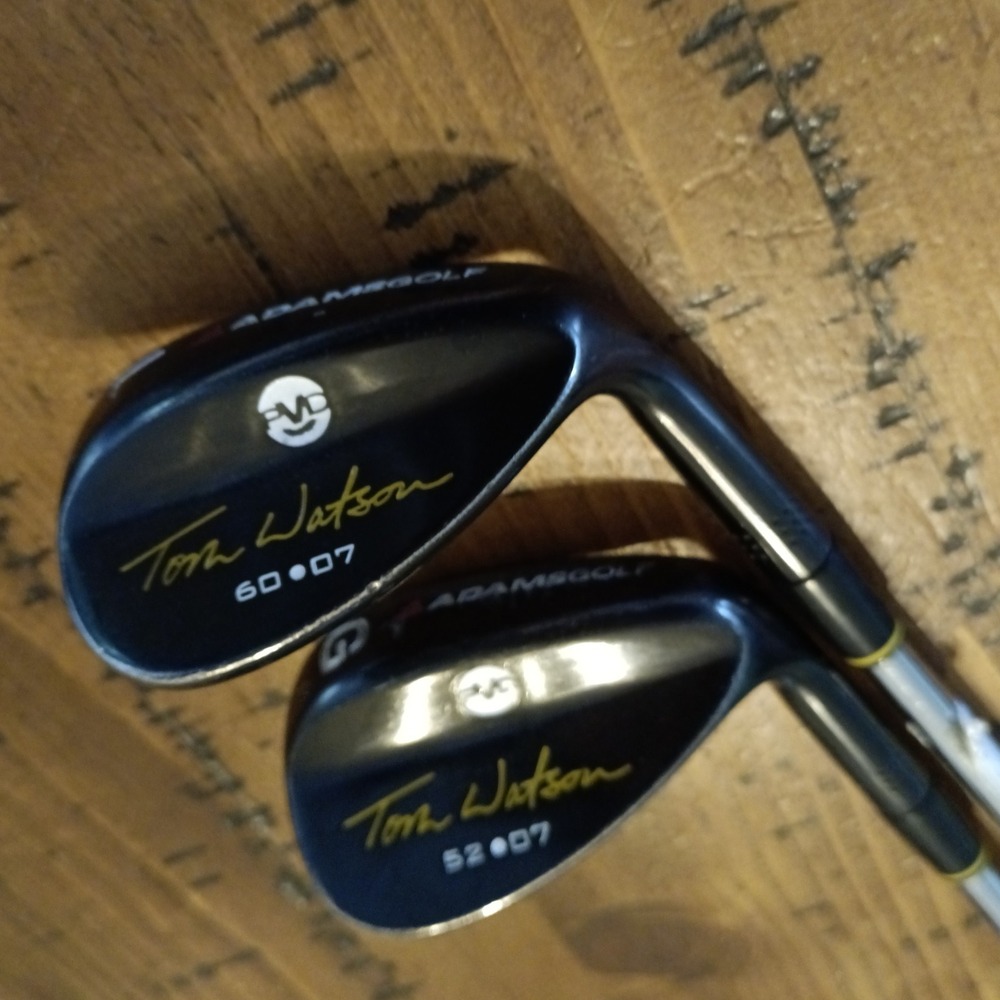 Adams Golf Tom Watson Wedge Set 52 60 Degree Black Finish Steel RH Gap Lob